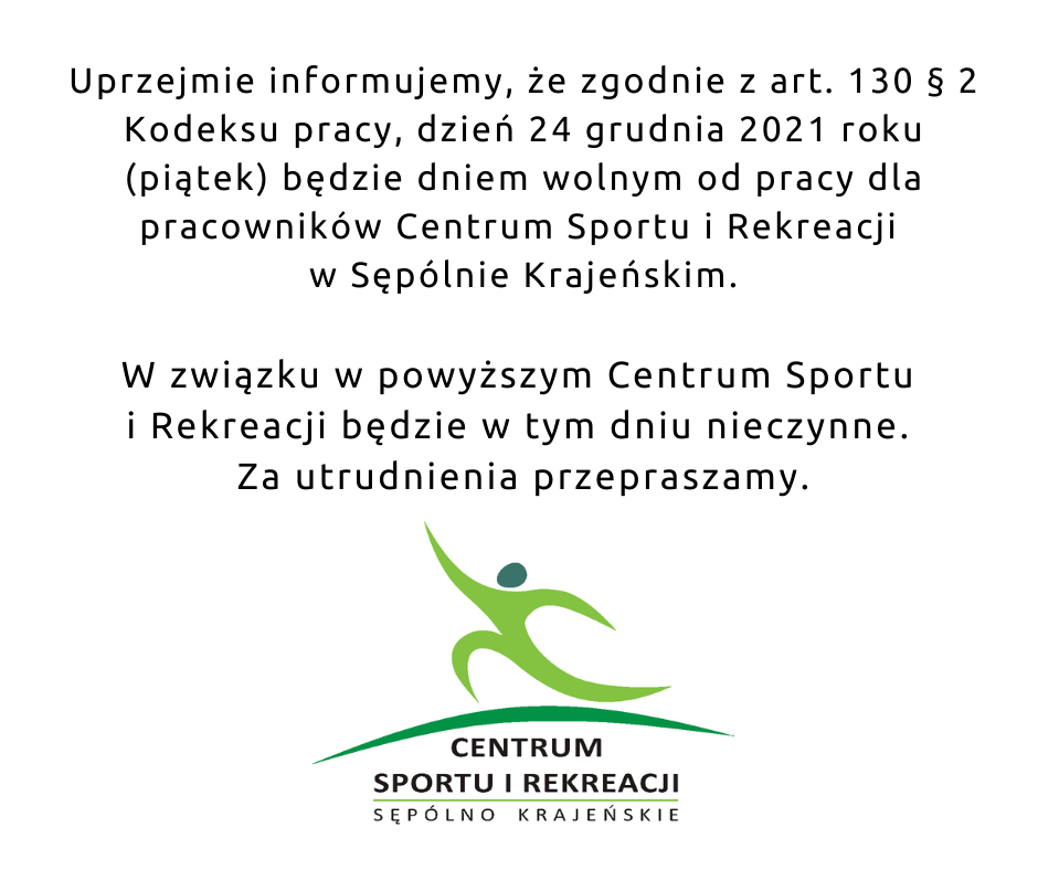 wigilia - nieczynne