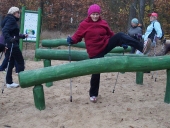 05.11.2015 rok, Uniwersytet Trzeciego Wieku na treningu nordic walking